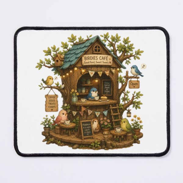 Item preview, Birdies Cafe Good Food Sweet Tweets Cute Treehouse Cafe Art designed and sold by Miheerala.