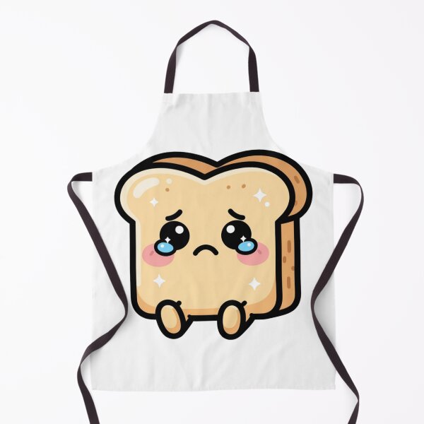 Artikelvorschau, Niedlicher, einsamer Kawaii-Toast-Cartoon | Bezaubernder Aufkleber und Geschenkidee für einsames Brot entworfen und verkauft von Rood Art Studio.