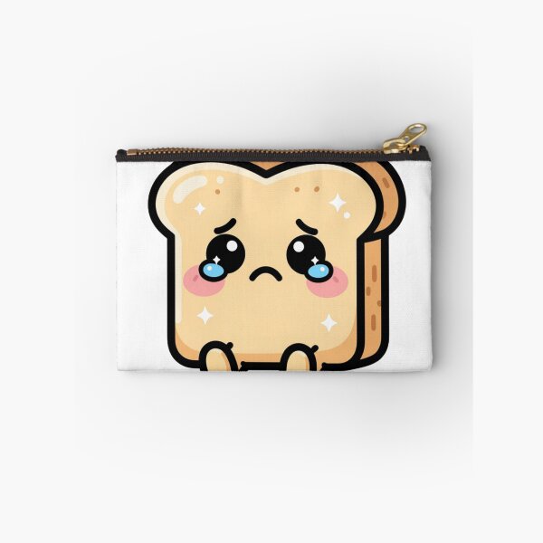 Item preview, Cute Lonely Kawaii Toast Cartoon | Adorable Bread feeling lonley Sticker & Gift Design designed and sold by Rood Art Studio.