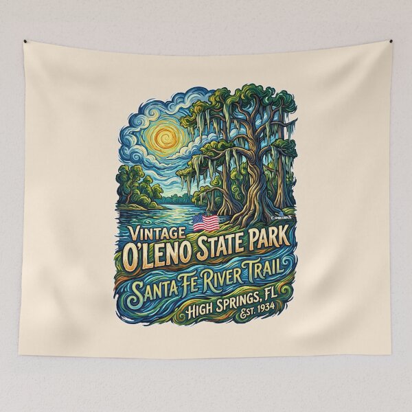 Item preview, Santa Fe River Trail Van Gogh designed and sold by EvergreenPark - Tee Studio.