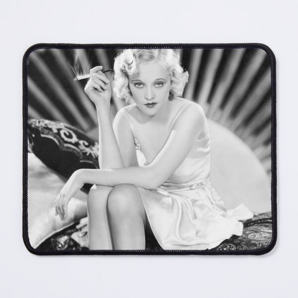 Item preview, Jazz age blond flapper smoking a cigarette fashion and glamour fine art vintage black and white photograph designed and sold by Astrid Arkhangelsky.