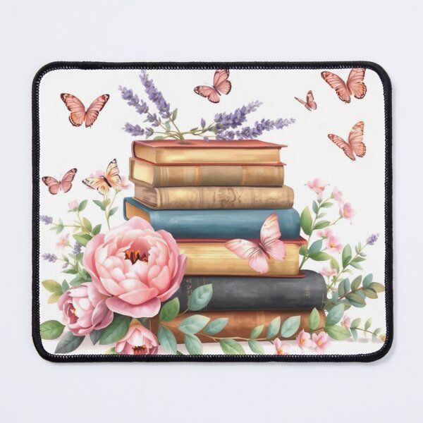 Item preview, Butterflies and Books in Bloom designed and sold by Soujji-Designs.