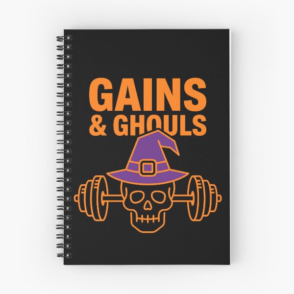 Item preview, Gains & Ghouls Funny Halloween Gym Fitness designed and sold by fawzimorsy.