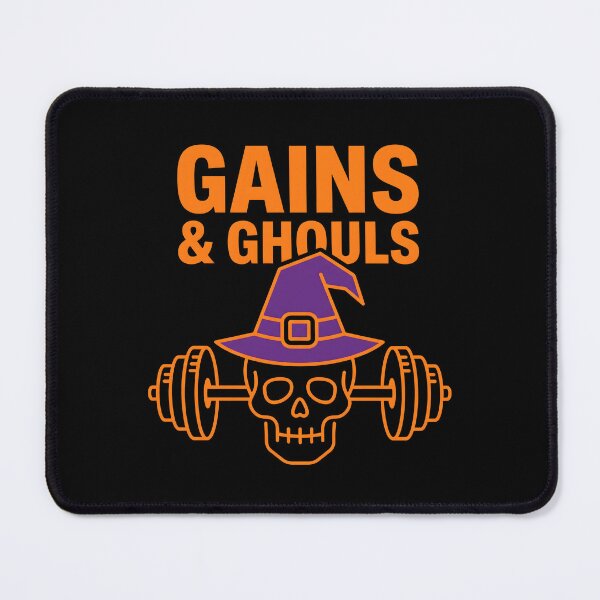 Item preview, Gains & Ghouls Funny Halloween Gym Fitness designed and sold by fawzimorsy.