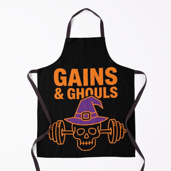 Item preview, Gains & Ghouls Funny Halloween Gym Fitness designed and sold by fawzimorsy.