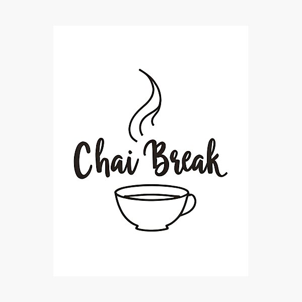 Item preview, Chai Break Funny Indian Coffee Lover Gift Design designed and sold by HELLO TIGER.