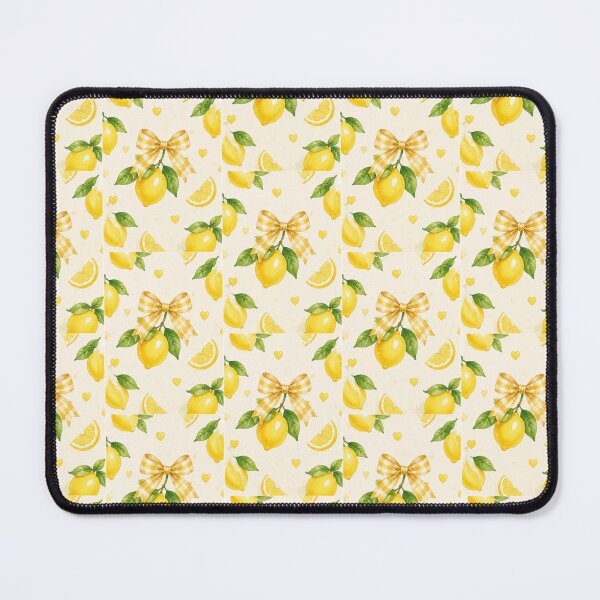 Item preview, Cute Yellow Lemon with Bow Coquette Aesthetic Pattern designed and sold by abrar403.