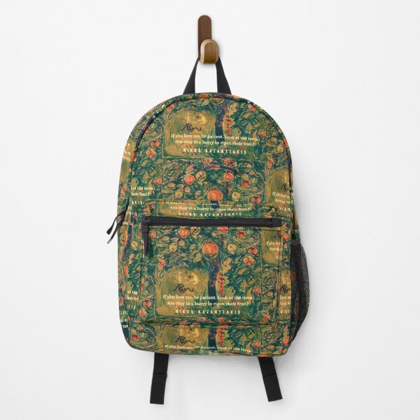 Item preview, Nikos Kazantzakis quote: If you love me, be patient. Look at the trees. Are they in a hurry to ripen their fruit? designed and sold by artbleed.