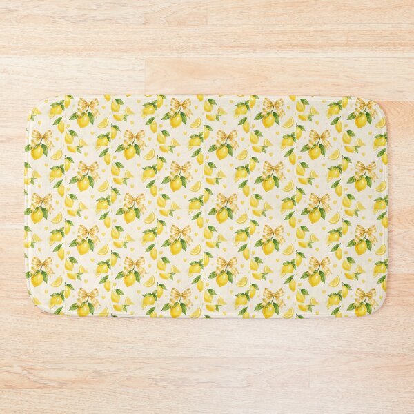 Item preview, Cute Yellow Lemon with Bow Coquette Aesthetic Pattern designed and sold by abrar403.