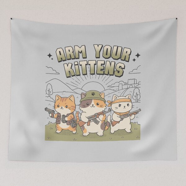Item preview, Arm Your Kittens designed and sold by GODZILLARGE.