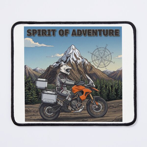 Item preview, Spirit of Adventure Cartoon ADV Rider - Snow Capped Mountain designed and sold by Wild Studio Designs.