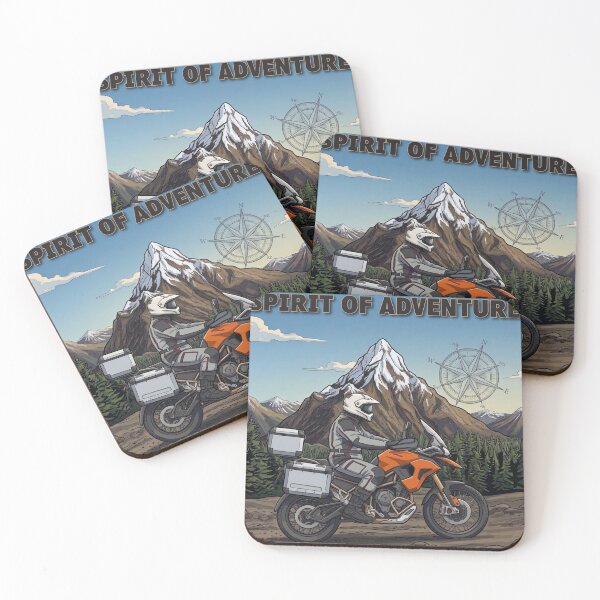 Item preview, Spirit of Adventure Cartoon ADV Rider - Snow Capped Mountain designed and sold by Wild Studio Designs.
