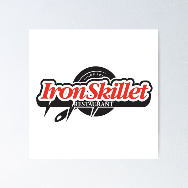 Item preview, Iron Skillet Restaurant Vintage Diner Logo Design designed and sold by irinashaykhx.