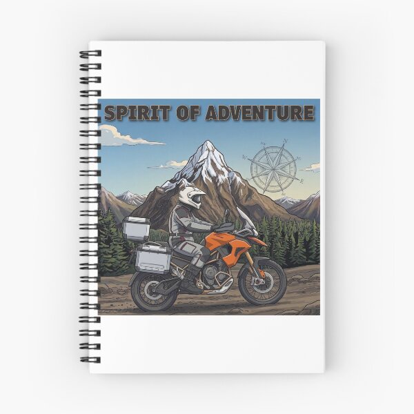 Item preview, Spirit of Adventure Cartoon ADV Rider - Snow Capped Mountain designed and sold by Wild Studio Designs.