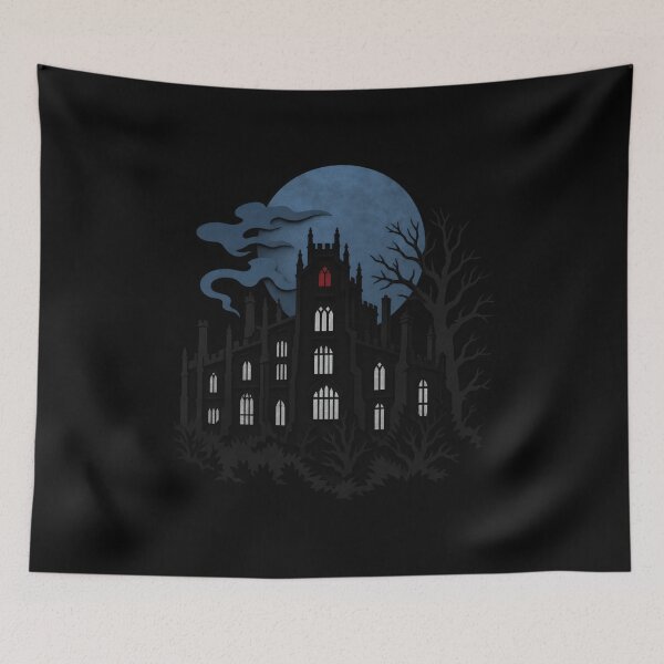 Item preview, Jane Eyre: Moonlit Thornfield with a Red Attic designed and sold by Fenay Designs.