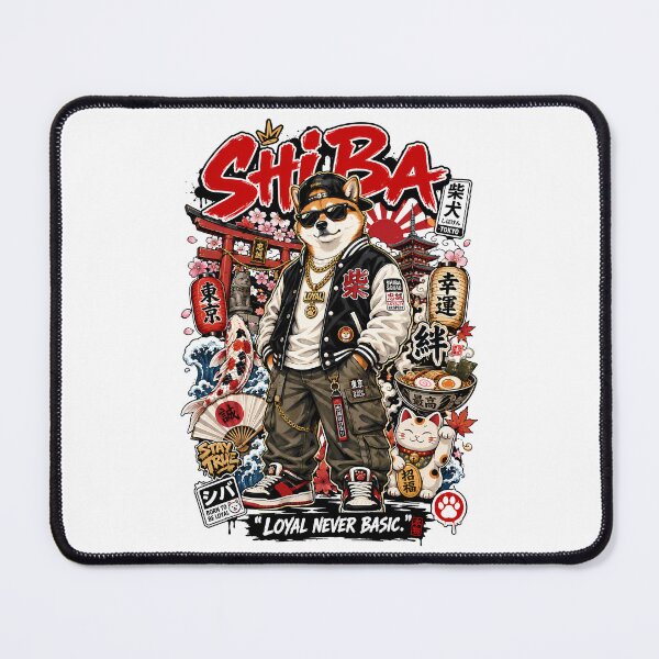 Item preview, Hip Hop Shiba Japanese Streetwear Poster Graphic Design designed and sold by Tong4130.