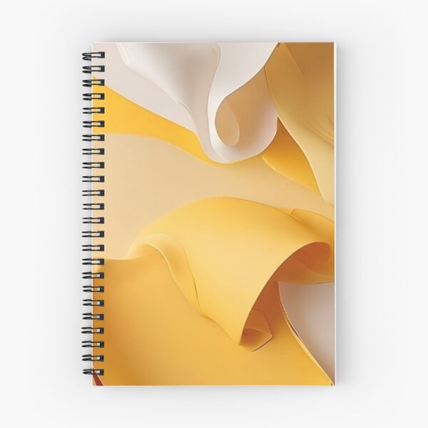 Item preview, Abstract Yellow Liquid Ribbon Waves Smooth Modern 3D Flow designed and sold by LYAN-STORE.