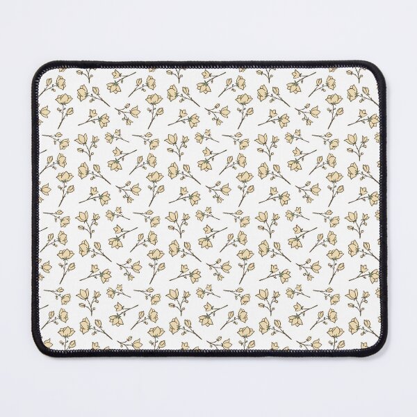 Item preview, Yellow floral pattern designed and sold by eriscreates.