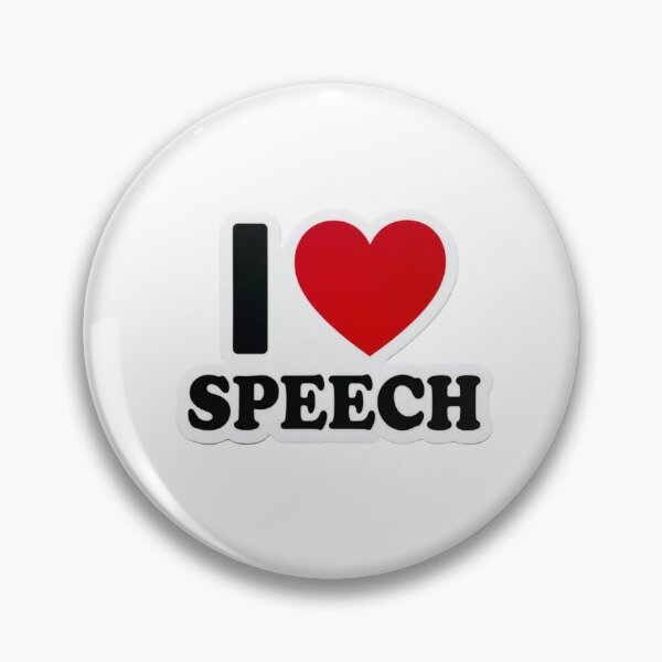 Item preview, I Love Speech Gift Cute Speech Language Pathology Art Graphic SLP Present for Pathologists designed and sold by raedattia.