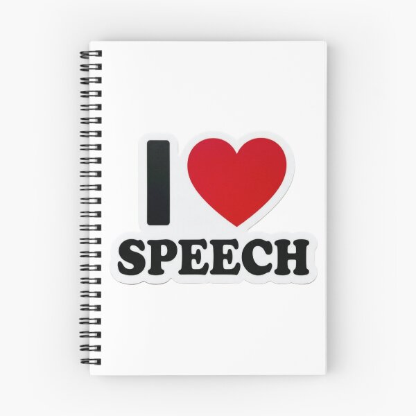 Item preview, I Love Speech Gift Cute Speech Language Pathology Art Graphic SLP Present for Pathologists designed and sold by raedattia.