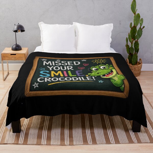 Item preview, Missed Your Smile Crocodile Funny Back to School Teacher Shirt designed and sold by La-Nuna.