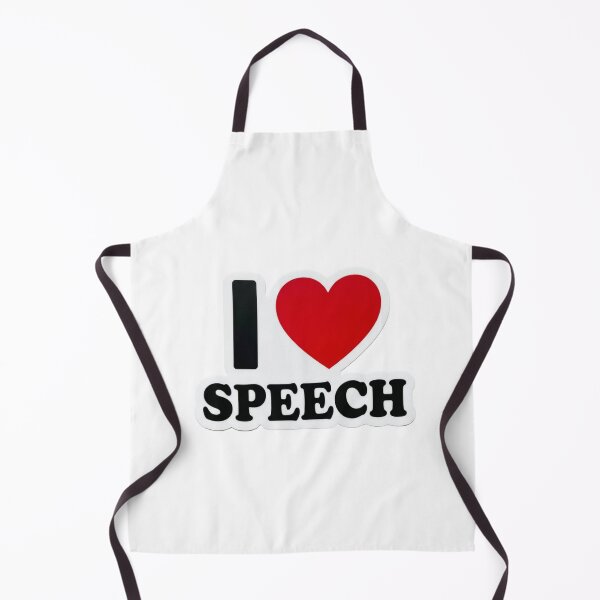 Item preview, I Love Speech Gift Cute Speech Language Pathology Art Graphic SLP Present for Pathologists designed and sold by raedattia.