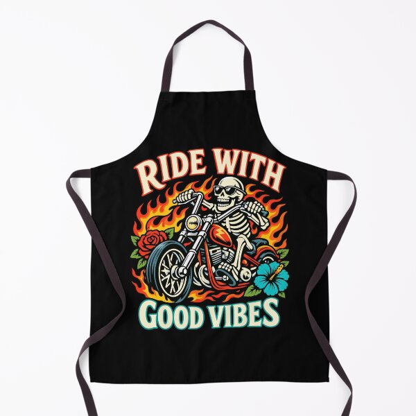 Item preview, Skeleton and chopper with good vibes designed and sold by Imprearte.