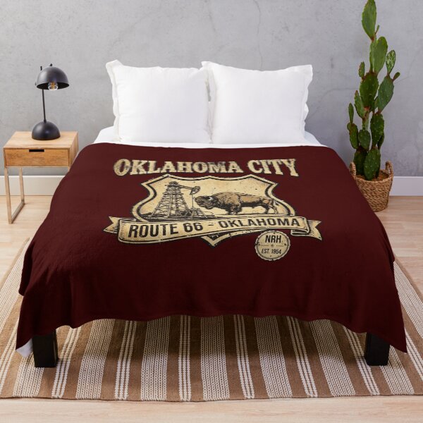 Item preview, Vintage Route 66 Oklahoma City bison patch designed and sold by Normandy Road Heritage.