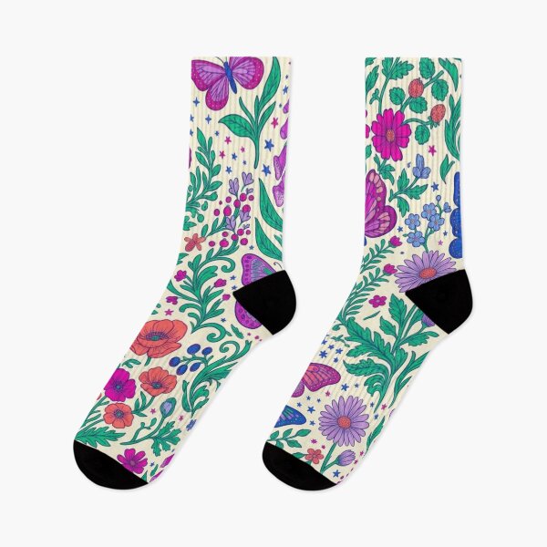 Item preview, Colorful Butterfly Floral Garden Seamless Pattern designed and sold by FashioonTrends.