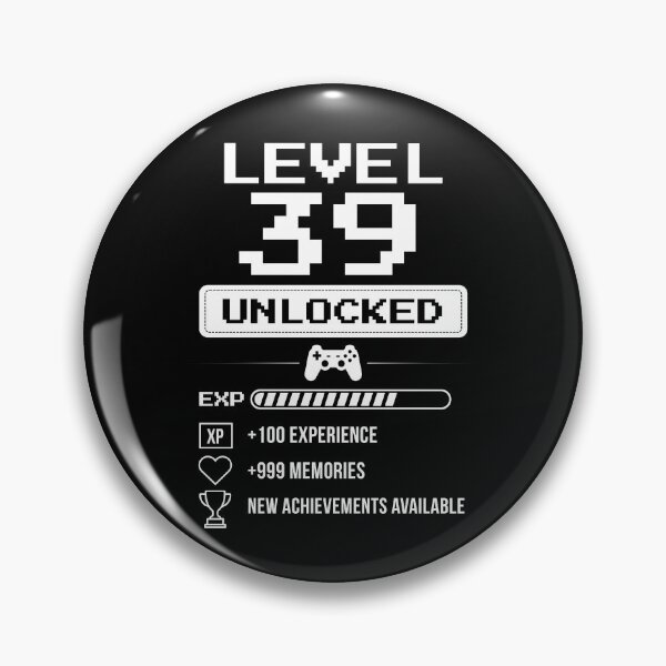 Item preview, Level 39 Unlocked birthday gift designed and sold by NumbersFort.