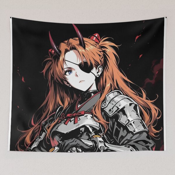 Item preview, Crimson Oni Samurai Knight Anime Girl | Dark Fantasy Demon Warrior with Katana | Japanese Gothic Art designed and sold by Dyan4.