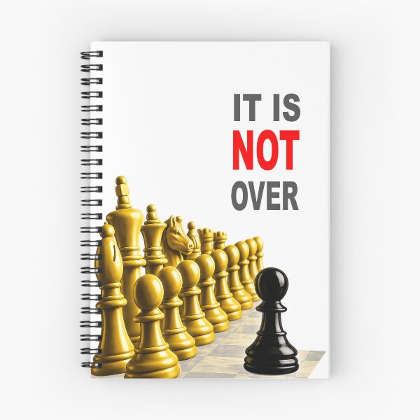 Item preview, It Is Not Over – Chess Underdog Motivational Design designed and sold by LeelaWorks.org.