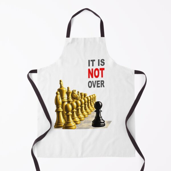 Item preview, It Is Not Over – Chess Underdog Motivational Design designed and sold by LeelaWorks.org.