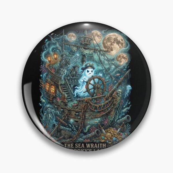 Item preview, Ghost Pirate Ship Captain Voyage designed and sold by Roy & Tiffany.