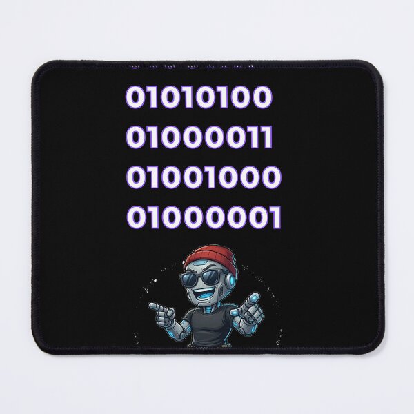Item preview, GOTCHA Binary Code Robot – Funny Programmer Coder Gift designed and sold by GLITCH & SOUL.