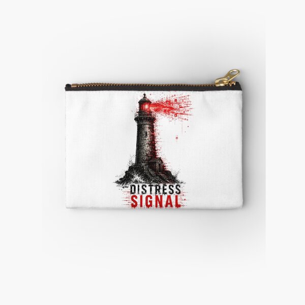 Item preview, DISTRESS SIGNAL – Glitch Lighthouse Horror Design designed and sold by UnglaublichGut.