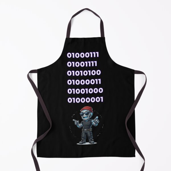Item preview, GOTCHA Binary Code Robot – Funny Programmer Coder Gift designed and sold by GLITCH & SOUL.