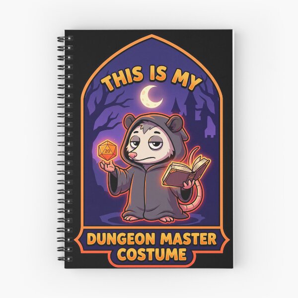 Item preview, This Is My Dungeon Master Costume - Funny Halloween Opossum designed and sold by Mildly Mystic.