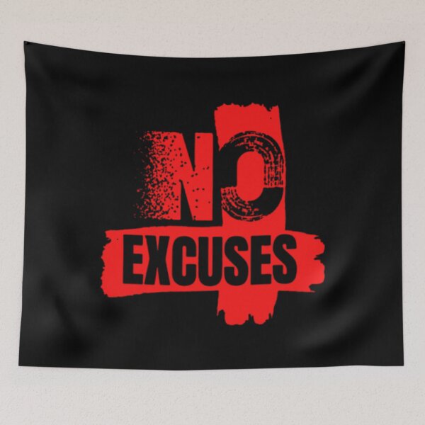 Item preview,  NoExcuses – MotivationRed Grunge designed and sold by Wawan35200.