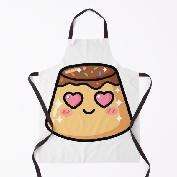 Artikelvorschau, Niedlicher, verliebter Kawaii-Pudding-Cartoon | Bezaubernder Pudding-Aufkleber & Geschenkidee entworfen und verkauft von Rood Art Studio.