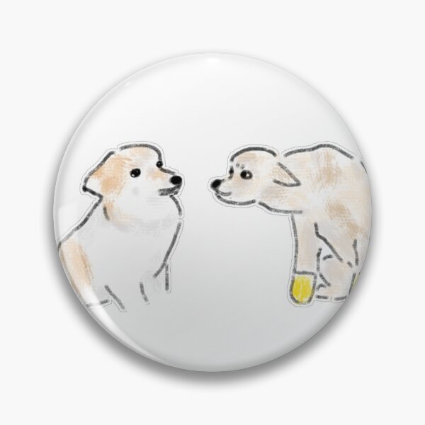 Item preview, Curious Puppies Saying Hello Yellow Boots Art designed and sold by raun.draw.