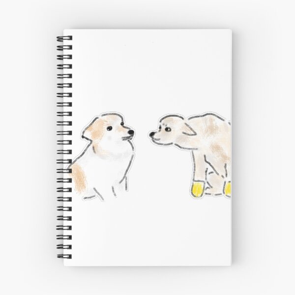 Item preview, Curious Puppies Saying Hello Yellow Boots Art designed and sold by raun.draw.