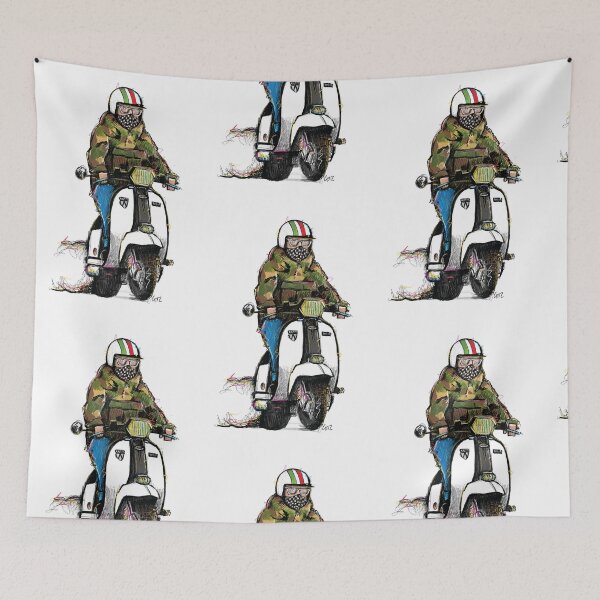 Item preview, Classic Scooter | Retro Scooter Riders | Scooterist, Retro Mod Inspired Art designed and sold by GWARTGB.
