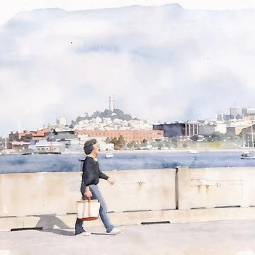 Artwork thumbnail, A Walk by RdeB