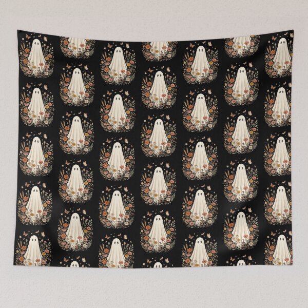 Item preview, Floral Garden Ghost Autumn Wildflowers designed and sold by Roy & Tiffany.