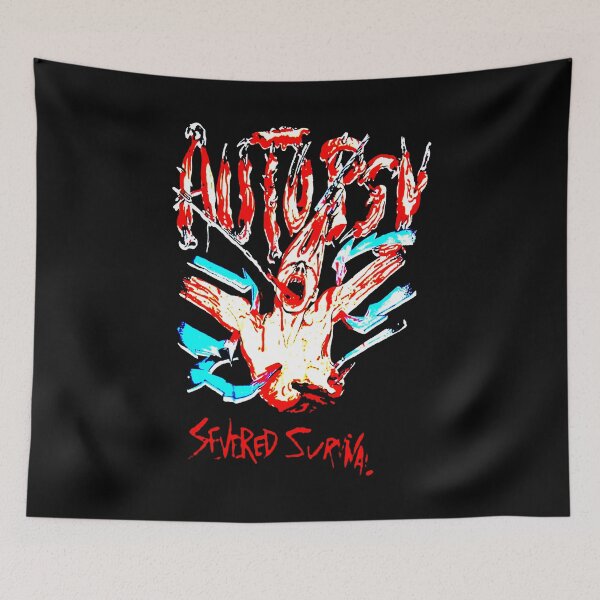Item preview, Extreme Metal Red Typography Severed Survival designed and sold by DeadTired666.