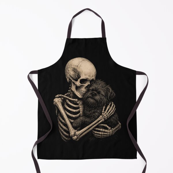 Item preview, Skeleton and Dog Embrace Illustration Halloween designed and sold by rafaeltto.