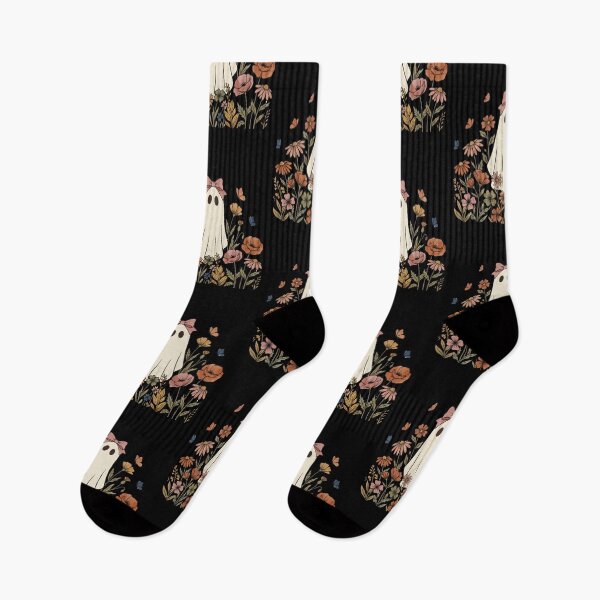 Item preview, Pink Bow Ghost Wildflower Field designed and sold by Roy & Tiffany.