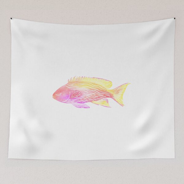 Item preview, Watercolor Tropical Fish Illustration designed and sold by CrestlineDesign.