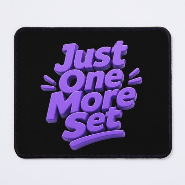 Item preview, Just One More Set – Funny Gym Motivation Typography Design designed and sold by ManggaeJM.